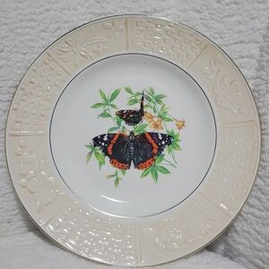 Vintage Butterfly Plate